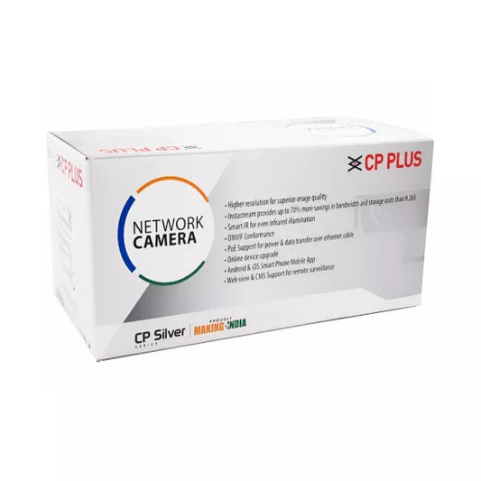 CP-Plus IP 4MP Silver Bullet Camera 3.6mm (CP-UNC-TA41PL3-Y)
