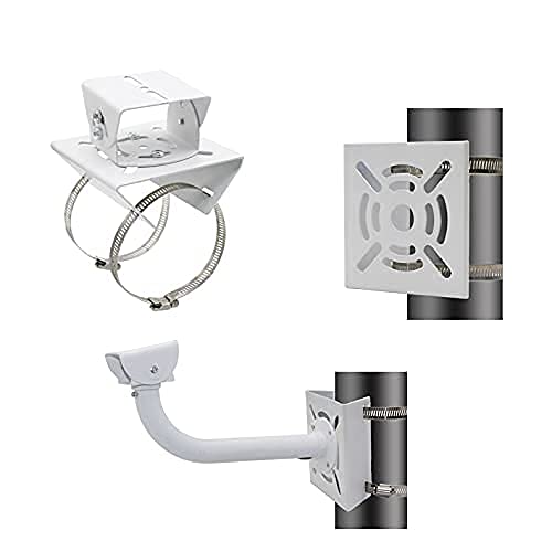 CCTV POLE BRACKET WITH 2 HOOPS